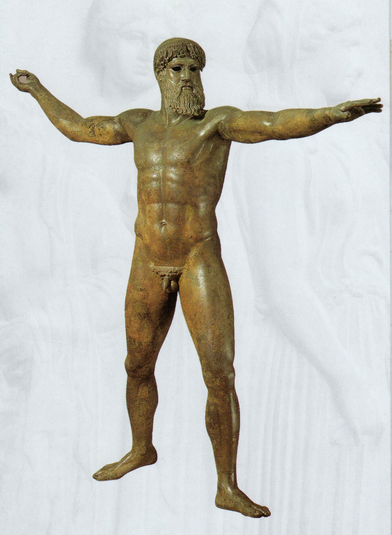 bronze zeus statue