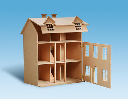 Build Plan Wooden Doll House DIY PDF storage shelves plans 